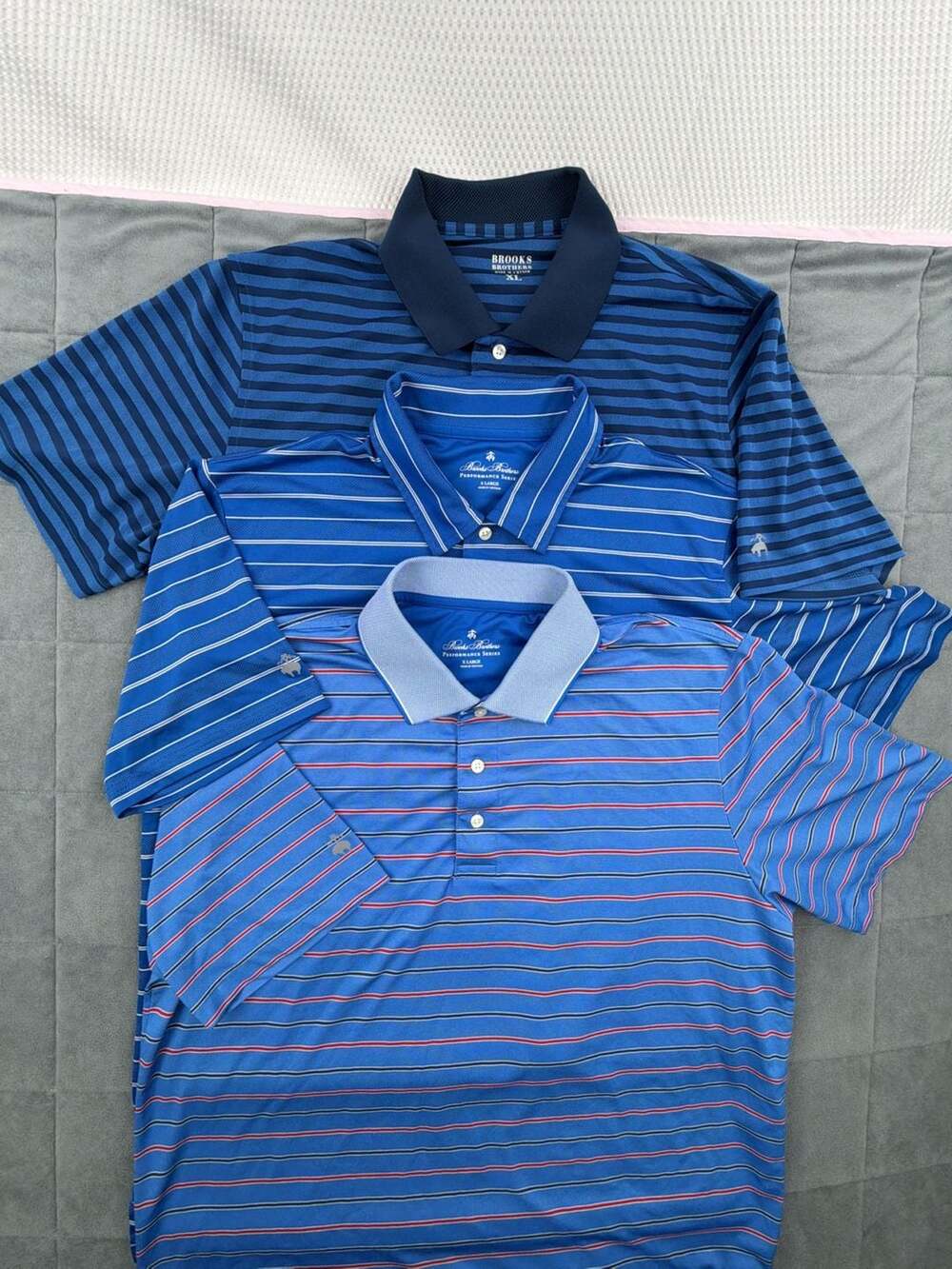 Brooks Brothers Performance Series Polo Size XL Lot of 3